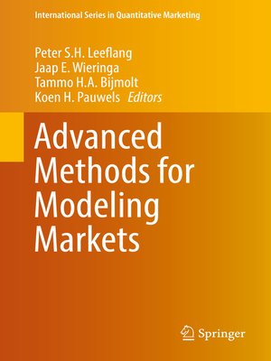 cover image of Advanced Methods for Modeling Markets